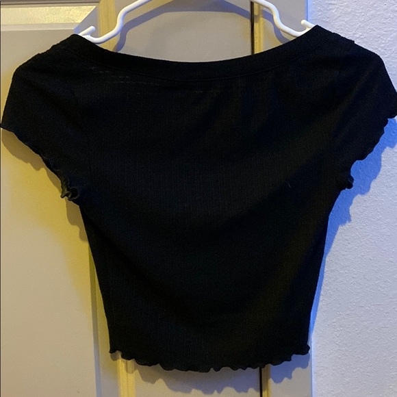 Urban Outfitters black square neck top - Picture 2 of 3